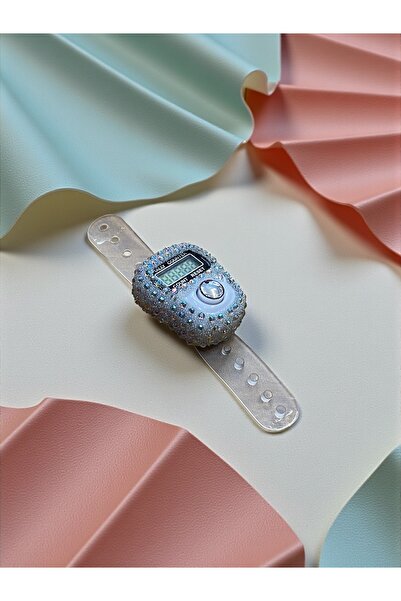 Hac AVM Şık Taş Süslemeli Dijital Zikir Sayacı - Zikirmatik