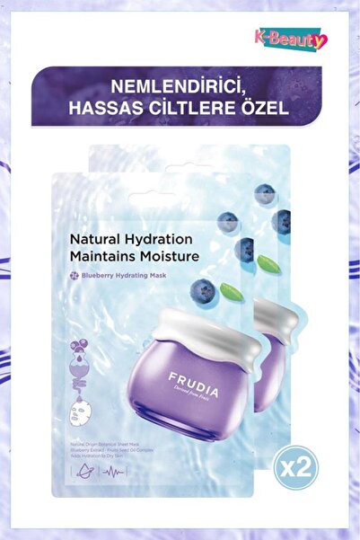 FRUDIA Blueberry Nemlendirici Yüz Maskesi 2 Adet