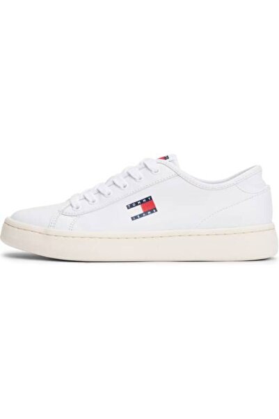 Tommy Hilfiger Tommy Jeans Court Low Kadın Beyaz Spor Ayakkabı