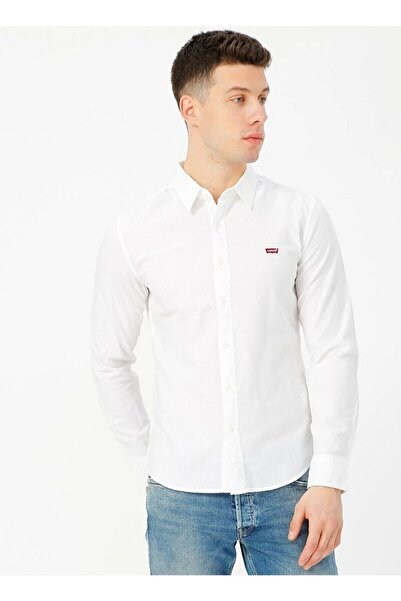 Levi's Slim Fit White Men's 100% Cotton Shirt 86625-0002