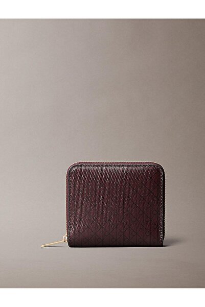 Calvin Klein Monogram Logo Printed Zipper Wallet Lv04F1089G2Xd Wallet Lv04F1089G 2Xd