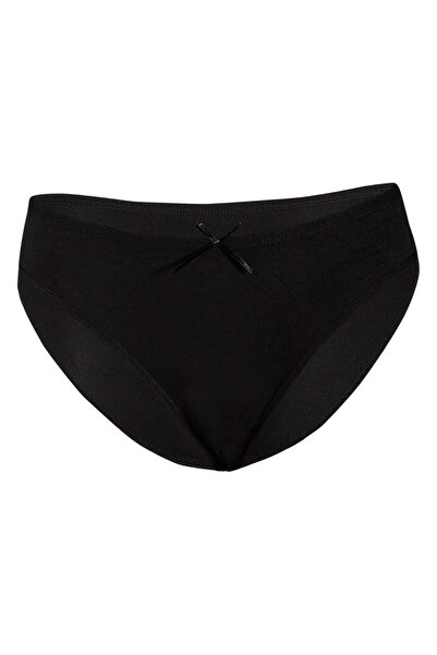 Yıldız İç Giyim Yıldız 3911 Siyah Likralı Bambu Kadın Bikini Külot