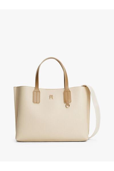 Tommy Hilfiger Kadın Bej Tote Bag