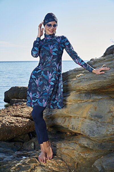 Ruko Maio 23121-4 perechi Costum de baie hijab complet din țesătură din lycra...