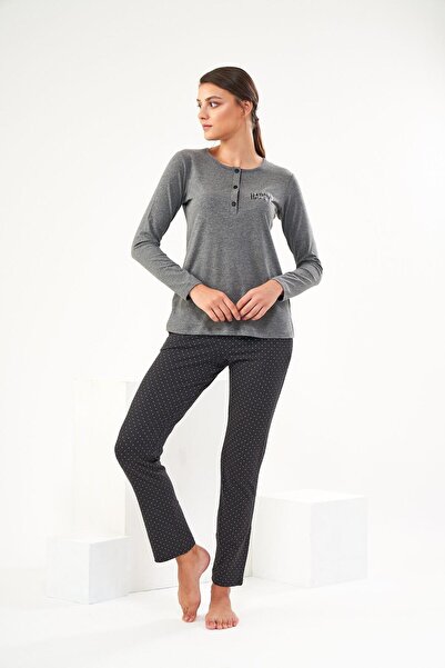 Pjs Pijama Pjs 22440 Дамски комплект пижама с бродерия