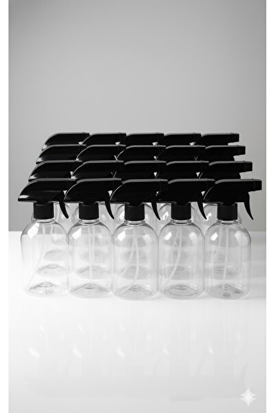 BORBEX Boş Fısfıs Siyah Sprey Şişe 500 ml 25 Adet [kimyasala Dayanıklı]