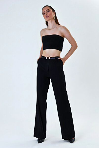 LA PANTE Women's Pants Palazzo Pants Wide Leg Pants Stretch Fabric Loose Leg ...