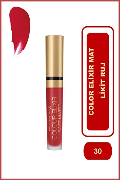 Max Factor Likit Mat Ruj Color Elixir Matte Lipstick 030 Crushed Ruby