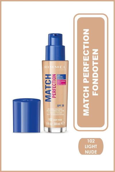 Rimmel Match Perfectıon Fondoten No:102 Lıght Nude
