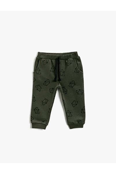 Koton Jogginghose mit Animal-Print und Bindebund