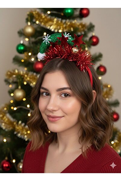 PULİNİN DÜKKANI New Year's Crown with Sequins, Bellies and Stars