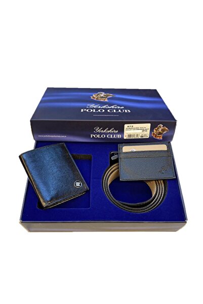 POLO CLUB 3'lü Erkek Cüzdan Kemer Kartvizitlik Çeyizlik Set