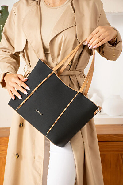 Just Polo حقيبة يد نسائية كبيرة الحجم مكونة من قسمين حقيبة حمل كبيرة P344028MH