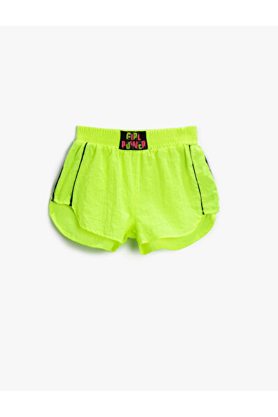 Koton Mini Şort Şerit Detaylı Beli Lastikli