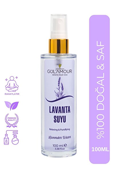 GÜLAMOUR %100 Doğal Lavanta Suyu 100ml / Rahatlatıcı / Uyku Spreyi Tonik