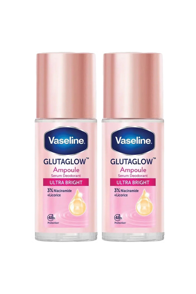 Vasline Two packs of GlutaGlow Ultra Whitening Deodorant Serum Ampoule 45ml