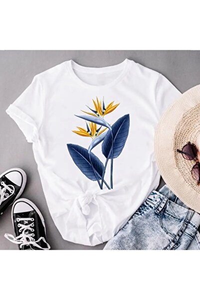 MAGORS TRIUC FEMEI STIL-X CU GAT BICICLETA CU IMPRIMARE FLORI, 10% bumbac 100%