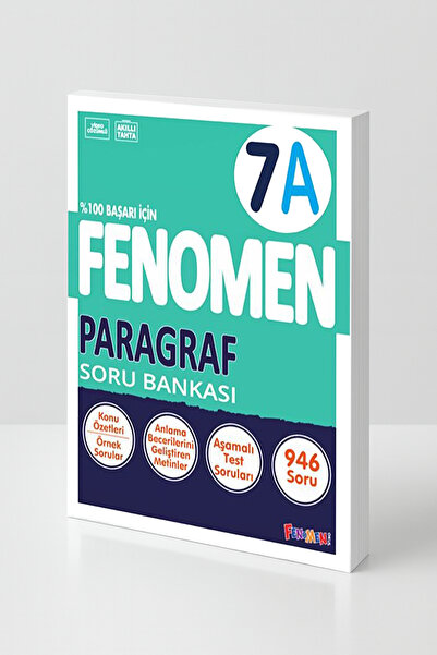 Fenomen Yayıncılık 7.Sınıf Fenomen Paragraf Soru Bankası 7A Yeni Müfredat Uyu...