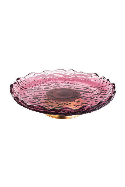 Host Glass Plate With Stand 45 CM