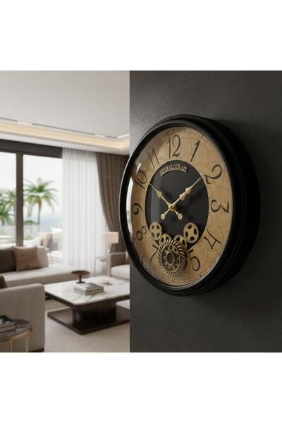 lya luxury Camlı/Mekanizmalı/DEKORATİF/SESSİZ MEKANİZMA/DUVAR SAATi(68cm)