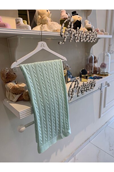 GAFULL BATTANİYE Su Yeşili Triko Pamuk Bebek Battaniyesi