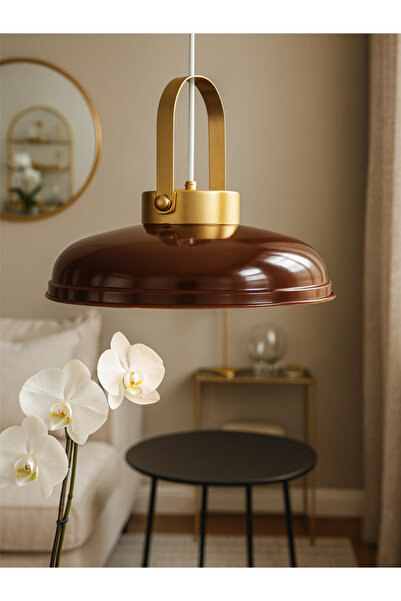 NOONLUX DESIGN&LIGHTING Nordmark Kahverengi Avize Sarkıt Aydınlatma Oturma od...