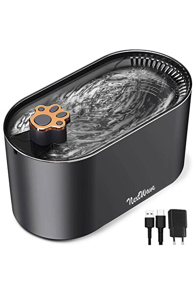NEXTWAVE Fântână automată de apă pentru pisici și câini, 3L, filtru de carbon...