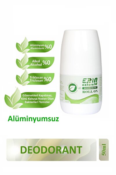 Erin Natural Alüminyumsuz & Alkolsüz Deodorant - Roll On 50 ml