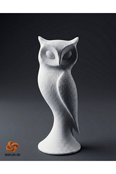 Baylin3D Dekoratif Baykuş Figuru Hafif Biblo Ev Dekorasyon 16 cm