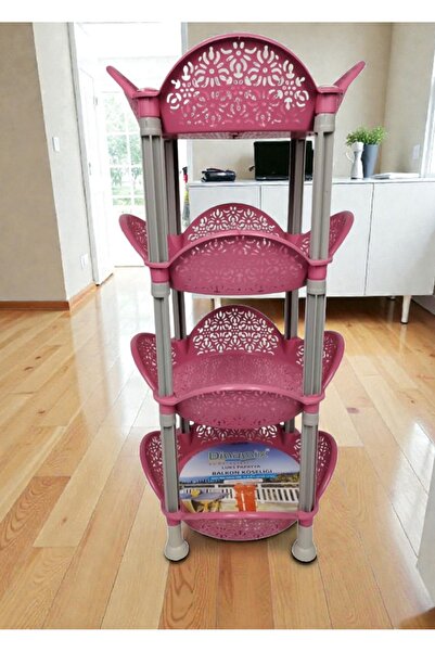 Storeway سلة بلاستيكية لتخزين الخضروات مكونة من 4 طبقات