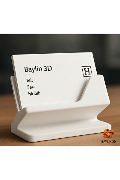 Baylin3D Masaüstü Kartvizitlik Beyaz