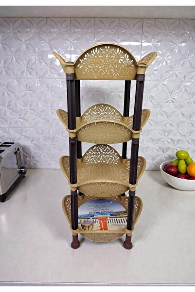 Storeway سلة بلاستيكية لتخزين الخضروات مكونة من 4 طبقات