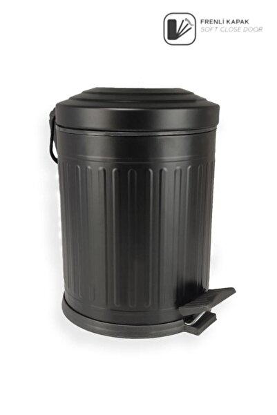 Digithome 5 lt Soft Close Kapak Çöp Kovası Siyah – 4004S C1-1-163