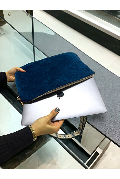 PLUSH STUDIO 13-13.3-14 Inch Plush Macbook, Laptop Bag Petrol Blue