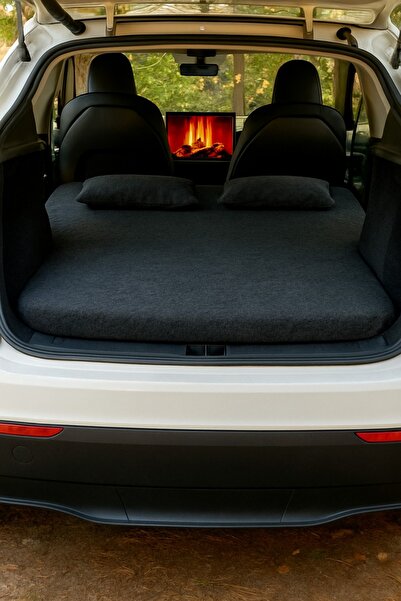 PL BEDDİNG Tesla Model Y uyumlu VISCO Kamp Yatağı - Şişirme Gerektirmez - Çan...