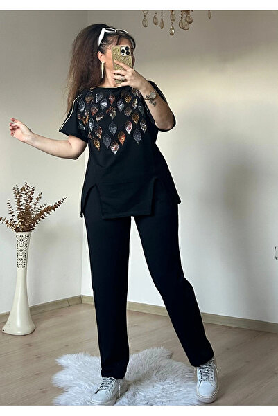 PARİS Set de costum cu model de picături de piatră