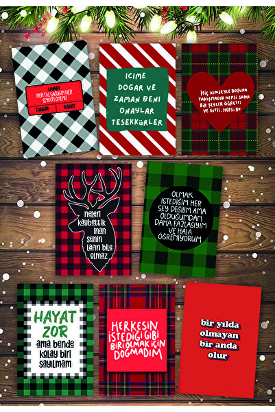 Pankart Evi Set de cărți de decorare pentru tablă cu motto tematic de Anul No...