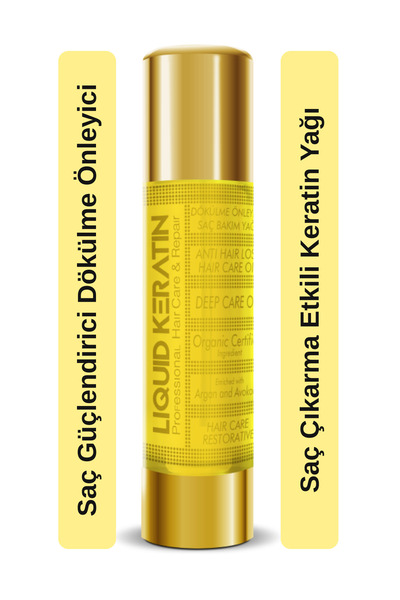 Liquid Keratin Besleyici Güçlendirici Dökülme Karşıtı Keratin Dip Yağ - 50 ml