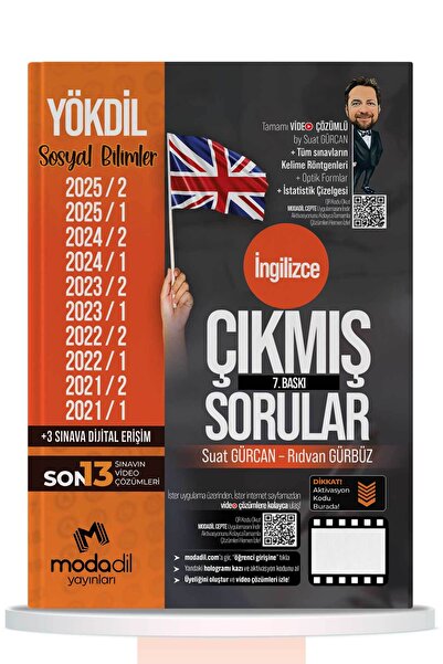 Modadil Yayınları Yökdil Sosyal Çıkmış Sorular Tamamı Video Çözümlü