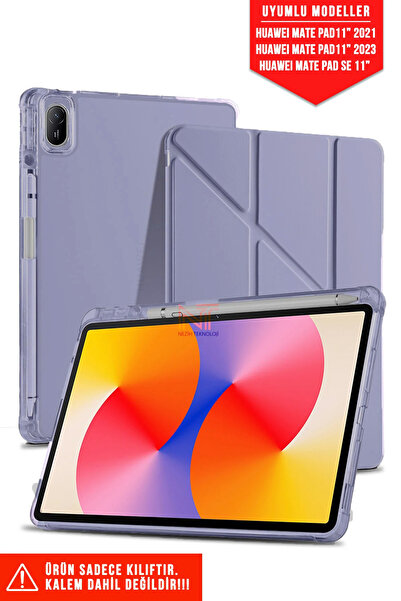 Nezih Case Huawei Mate Pad 11 2021 / 11 2023 / Mate Pad SE 11 inç Uyumlu Kalem Bölmeli Uyku Modlu Akıllı Kılıf