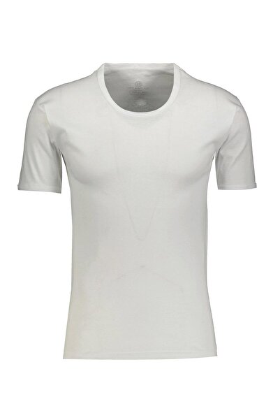 Çift Kaplan 840 قميص داخلي مضلع برقبة دائرية للرجال