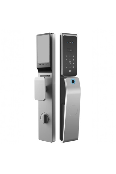 TUYA Smart Face Fingerprint Door Lock Wifi Enabled Steel Body Waterproof *Installation and Assembly Included*Grey*