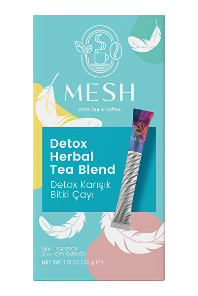 Mesh Stick Detox Form Çayı Bitkisel Karışımlı Detox Çayı 16'lı