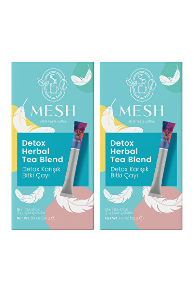 Mesh Stick Detox Form Çayı Bitkisel Karışımlı Detox Çayı 2 Paket Bir Arada