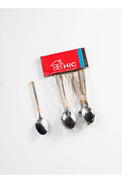 HIC 12-Piece Stainless Steel Teaspoon Set