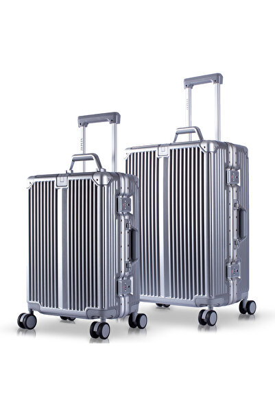 Zeplin Joya PC Policarbon 2'li Valiz Seti (Kabin ve Orta) Silver