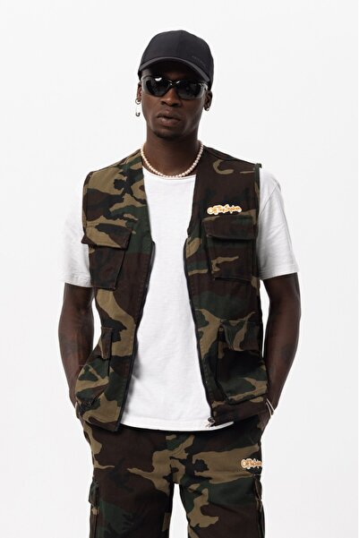 Plus Eighteen Of the System Green Camouflage Men's Vest