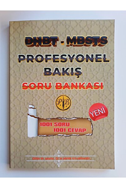 Genel Markalar Profesyonel Bakış Dhbt-mbsts -Soru Bankası - 2026