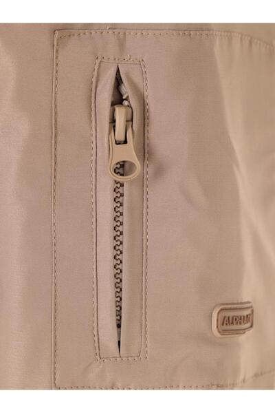 Civil Boys Parka with Sleeve Pockets 10-13 Years Old Coat - Beige 11-12 Years Old