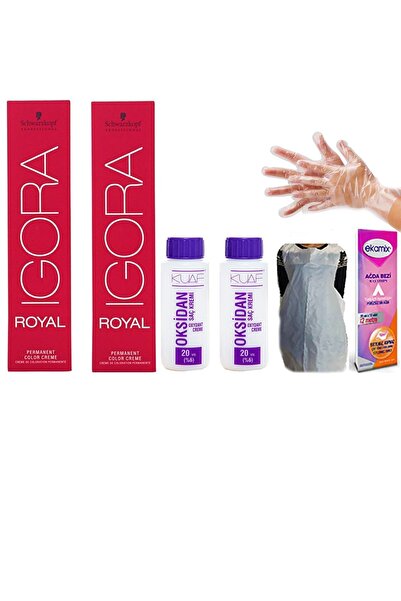 Igora Royal 7-1 Kumral Sandre Saç Boyası 2 Adet + Oksidan 20vol 2 Adet